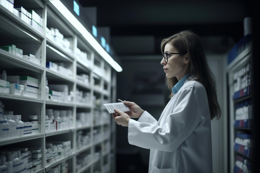 Medicine rack for pharmacy and medical shop